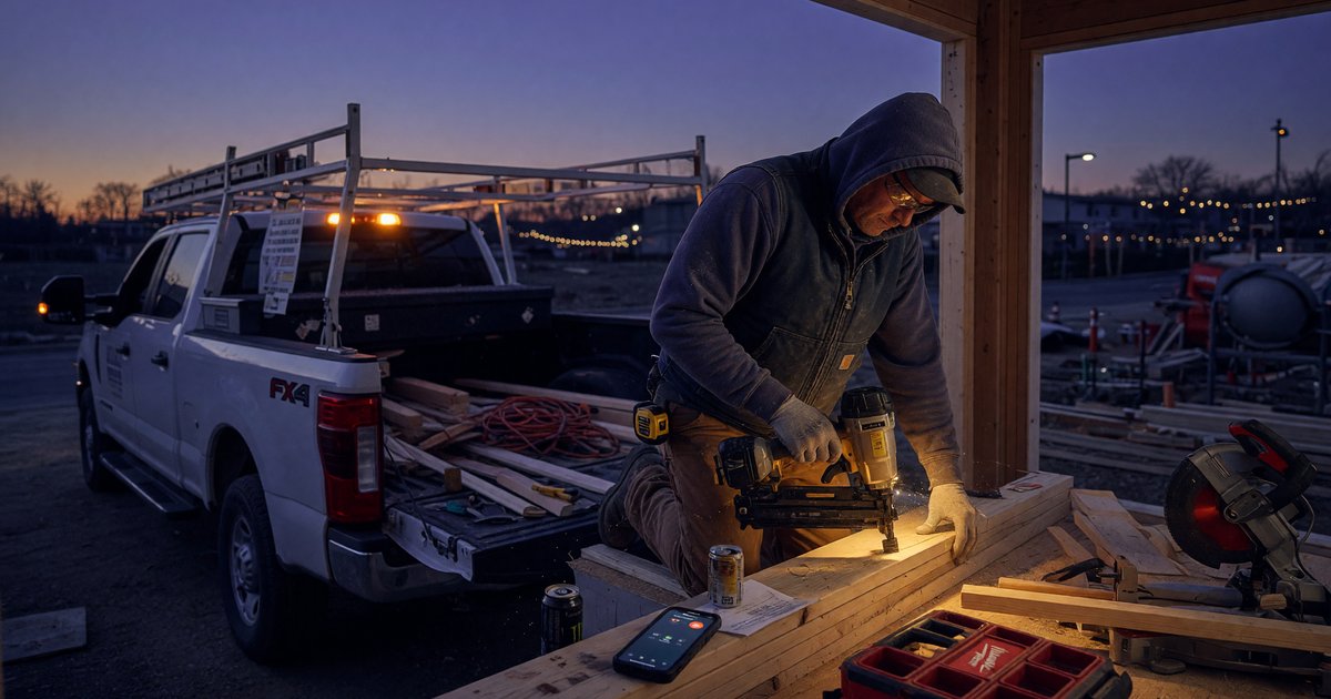 Editorial photo, contractor tradesman context: AI Speed-to-Lead for Contractors: The 2026 Playbook