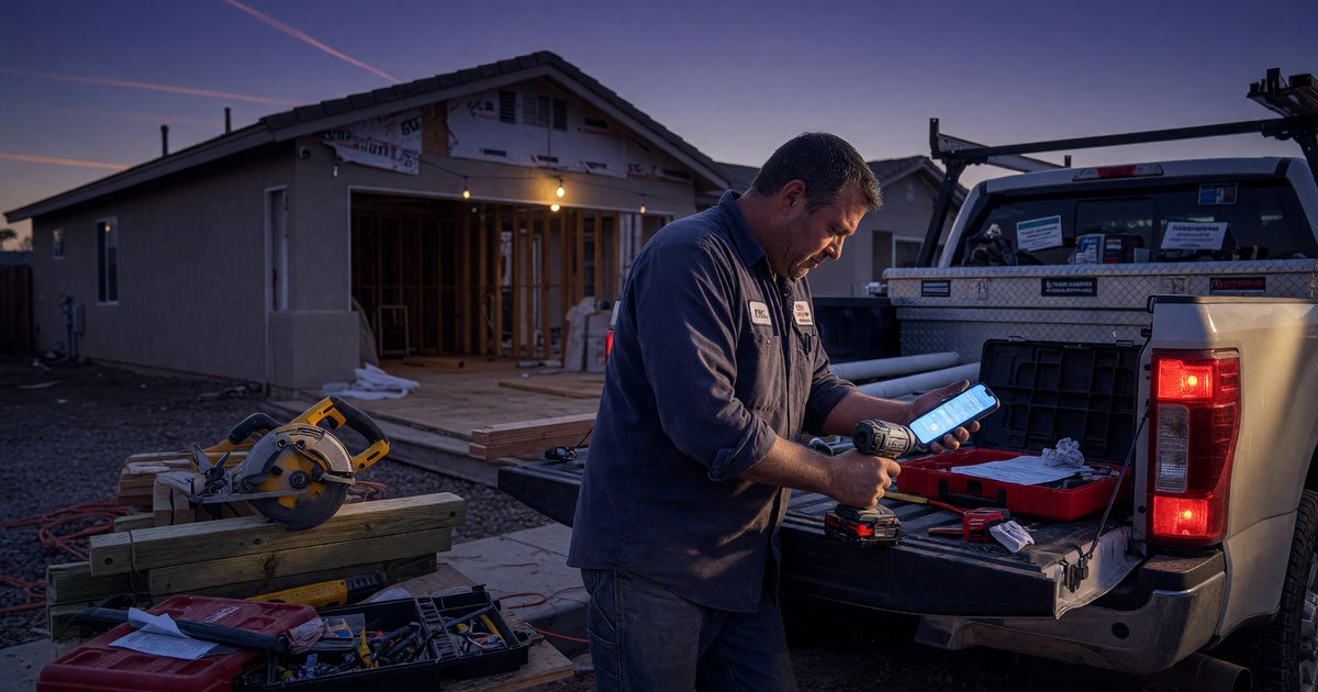 Editorial photo, contractor tradesman context: 5 Signs Your Lead Follow-Up Is Leaking Money (and the 48-Hour Fix)