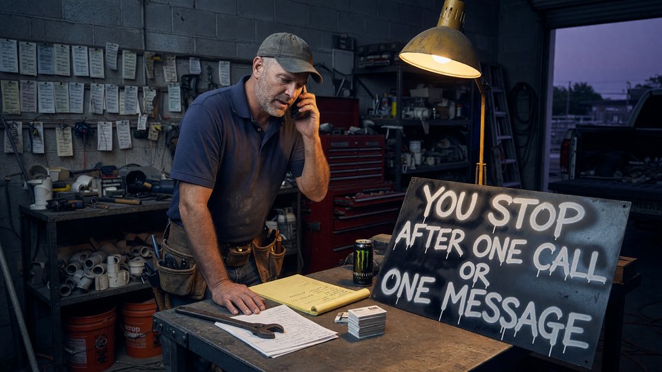 Sign 2: You Stop After One Call or One Message: A common pattern in many shops is the one-and-done approach.