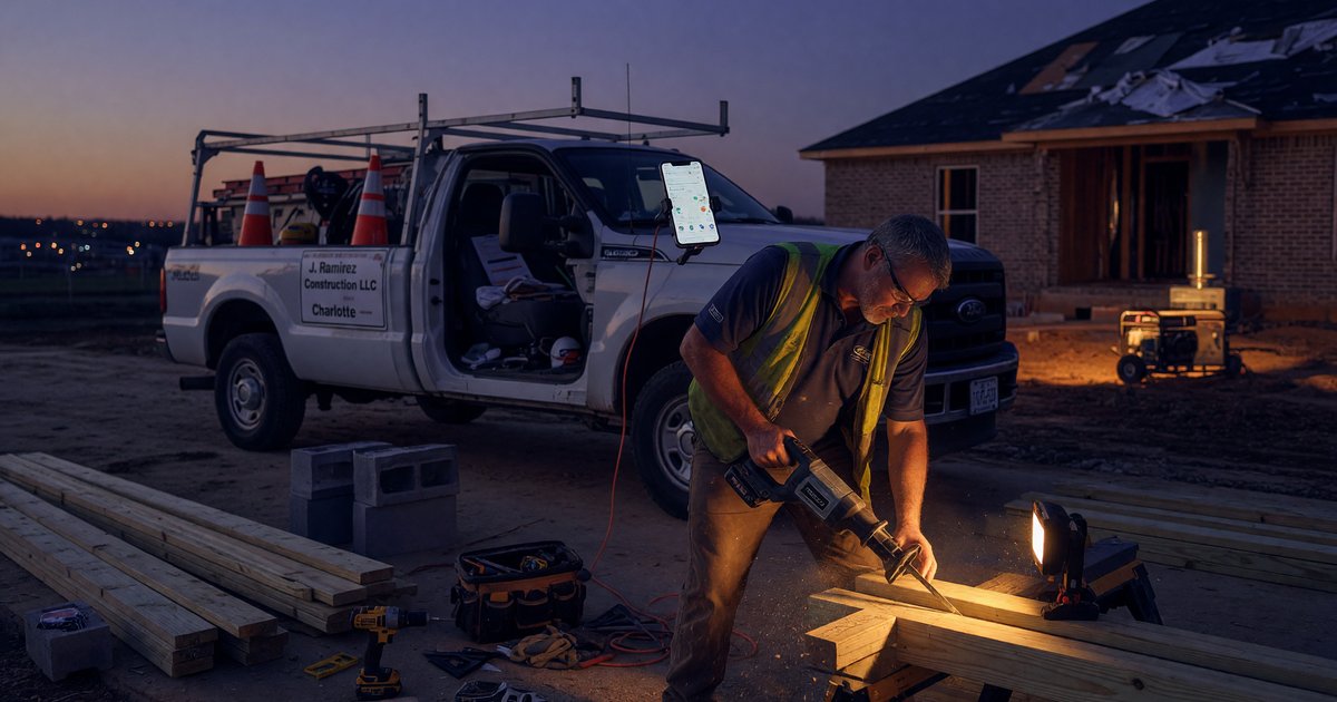 Editorial photo, contractor tradesman context: How Do Charlotte Contractors Get Found on Google Business Profile in 2026?